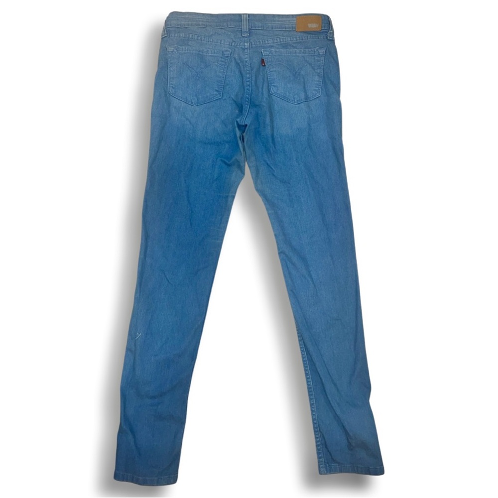 Ocean Blue Skinny Levi Jeans - Picture 3 of 5